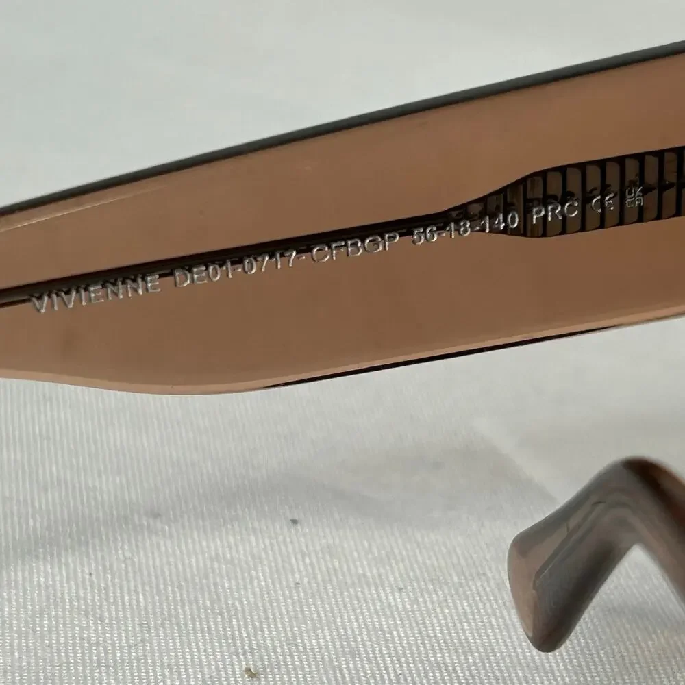 DIFF Eyewear Vivienne Sunglasses CFBGP Brown Gradient 56-18-140 w/ Case